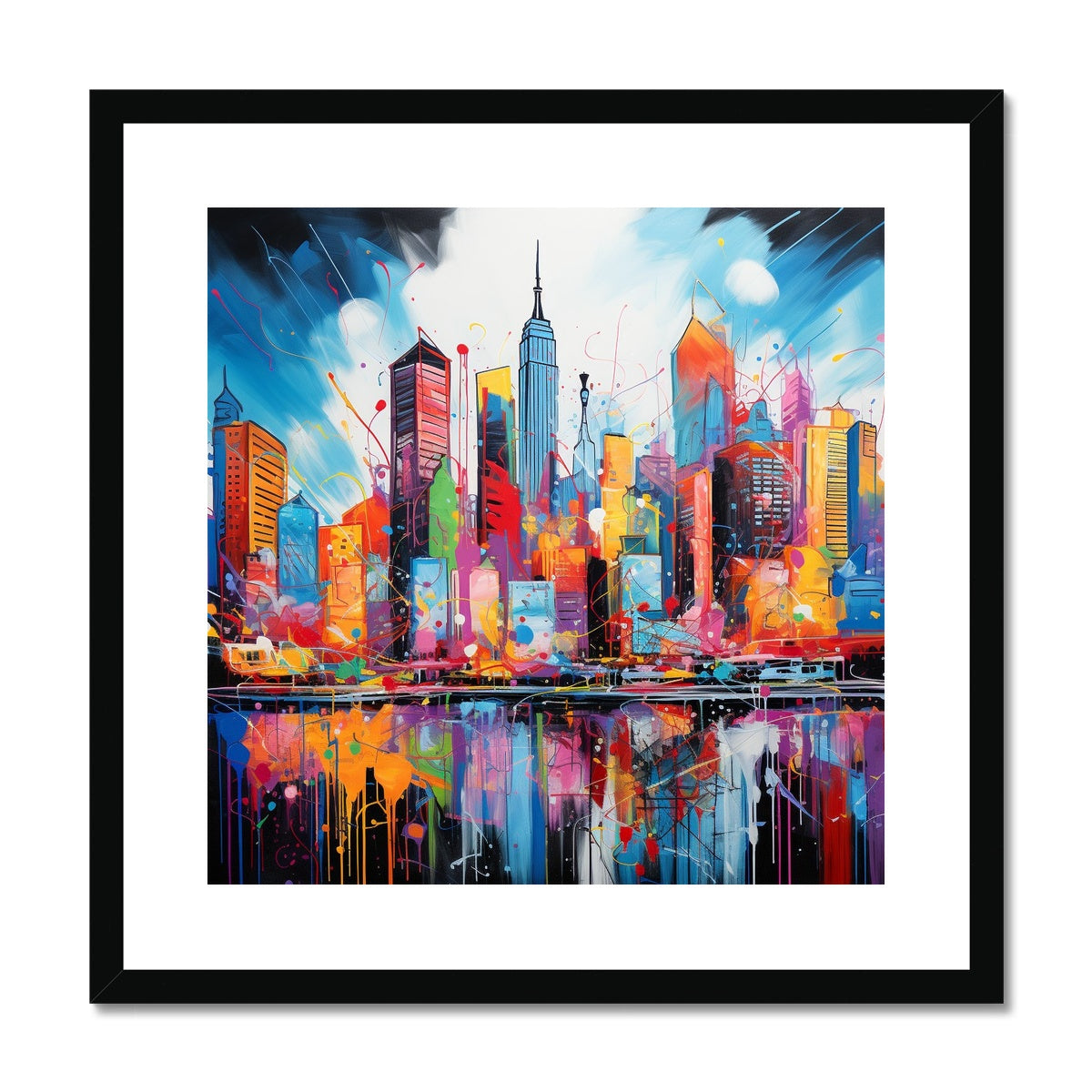 The Big Apple, New York City Framed & Mounted Print