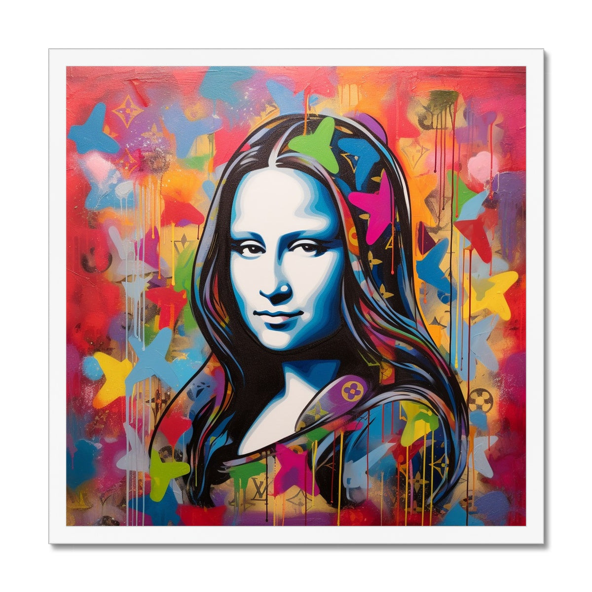 Gen Z Mona Lisa Louis Vuitton: Limited Edition Framed Print