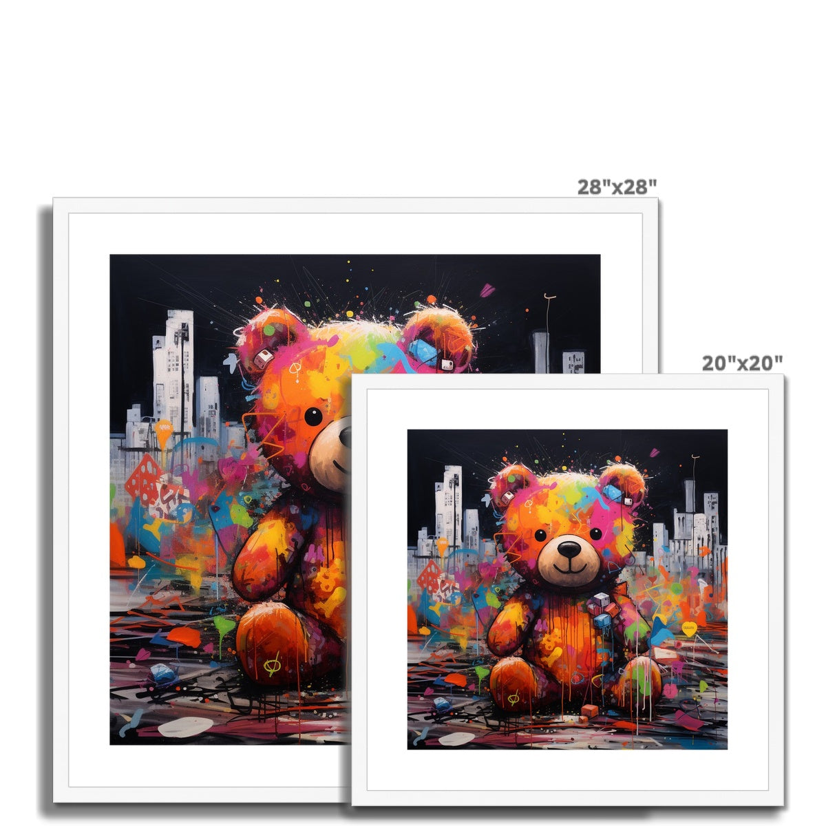 Abstract Teddy: Limited Edition Framed & Mounted Print