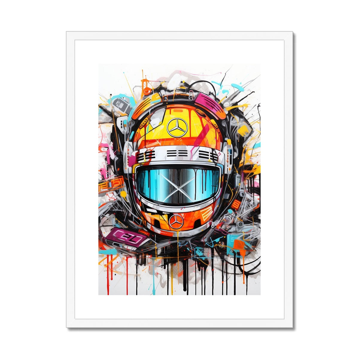 Lewis Hamilton Framed & Mounted Print