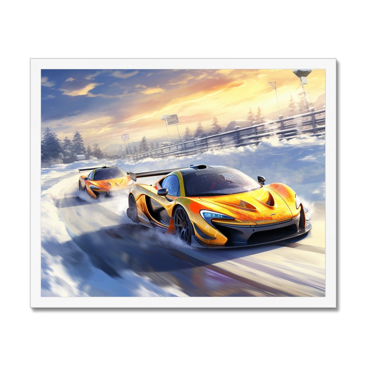 Twin Mclaren P1' Framed Print