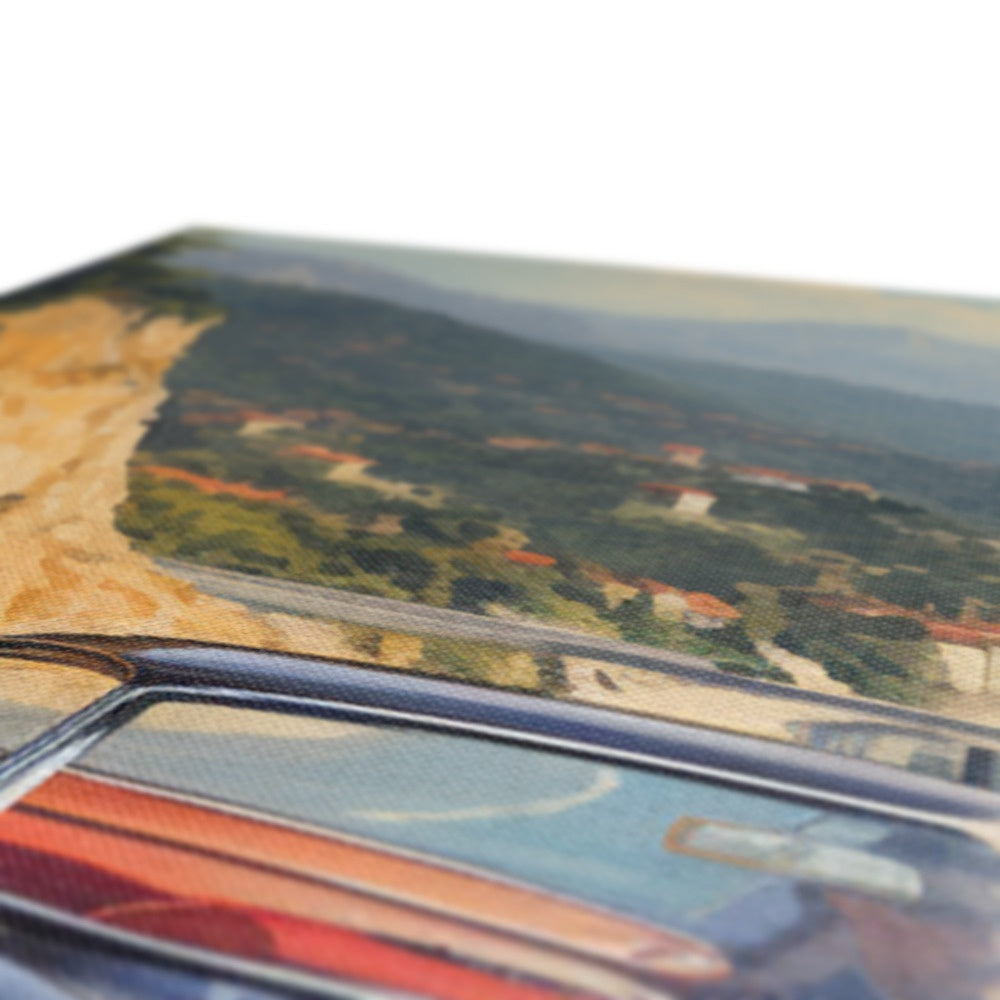 Ferrari 250GT Cruising Around The Amalfi Coast, Italy Canvas