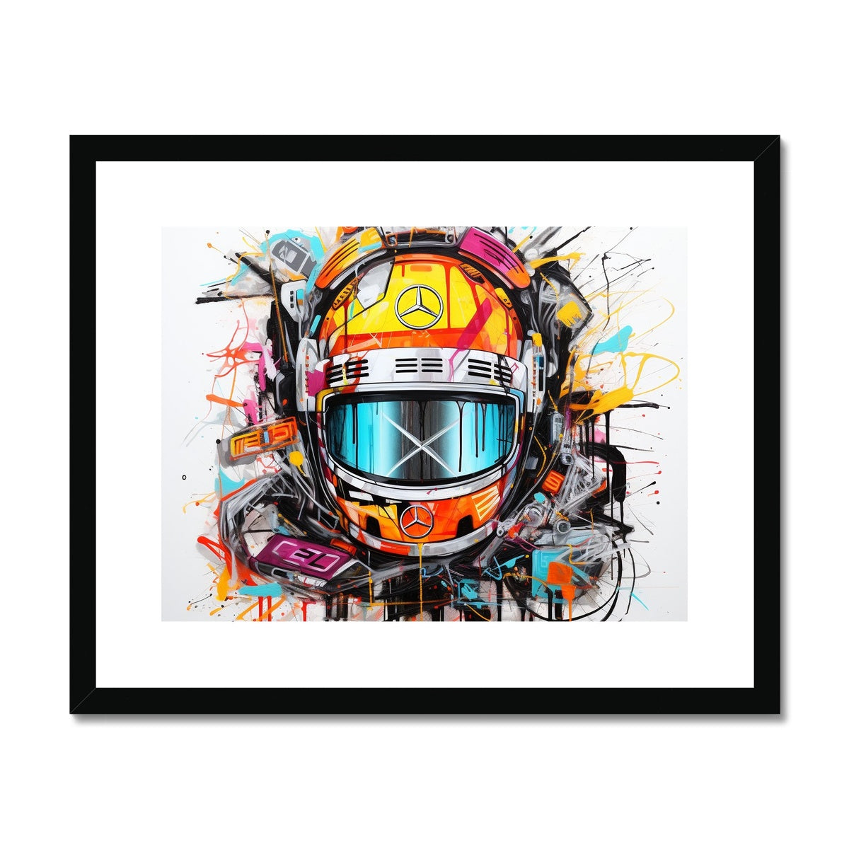 Lewis Hamilton Framed & Mounted Print