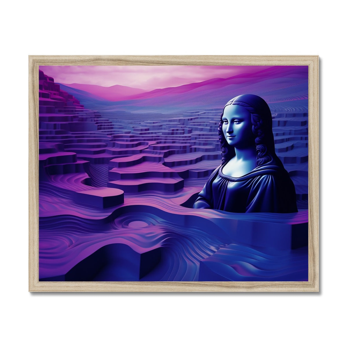 Purple Hills: The Mona Lisa Limited Edition Framed Print