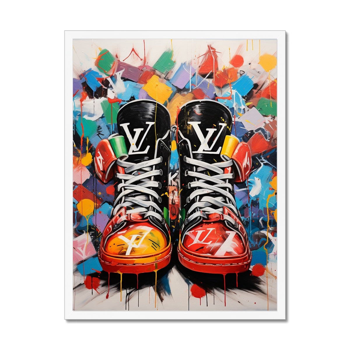 Custom Sneakers Framed Print
