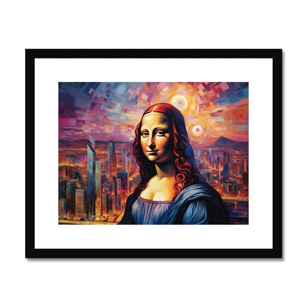 CityScape Mona Lisa: Limited Edition Framed & Mounted Print