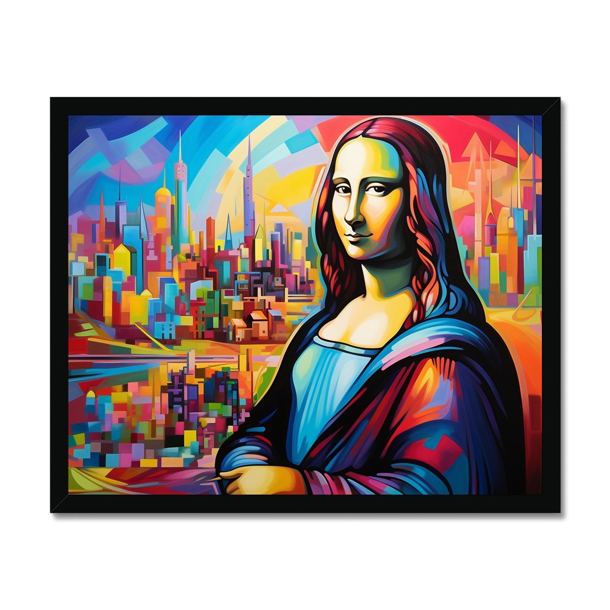 Abstract Mona Lisa: Limited Edition Framed Print