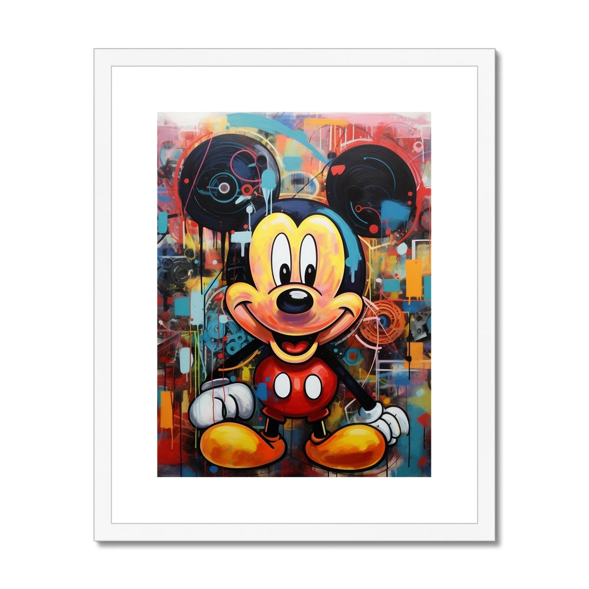 Micky Mouse Framed & Mounted Print