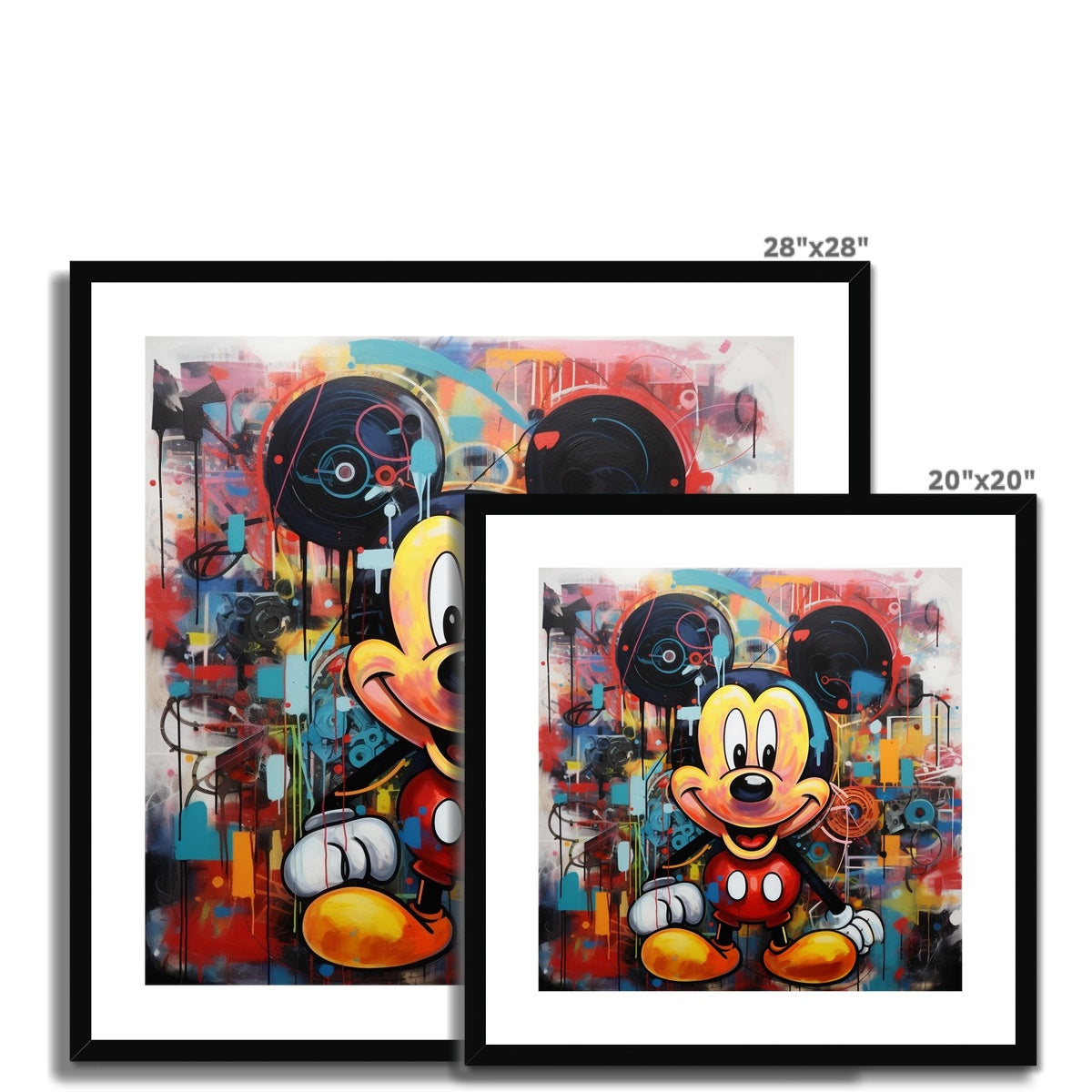 Micky Mouse Framed & Mounted Print
