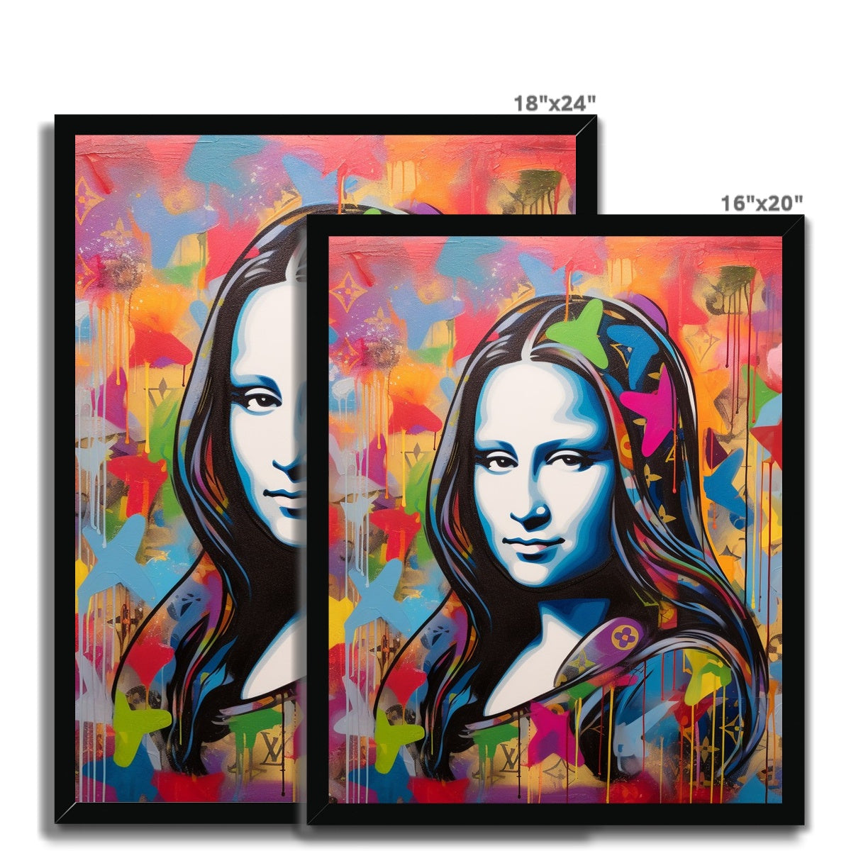 Gen Z Mona Lisa Louis Vuitton: Limited Edition Framed Print