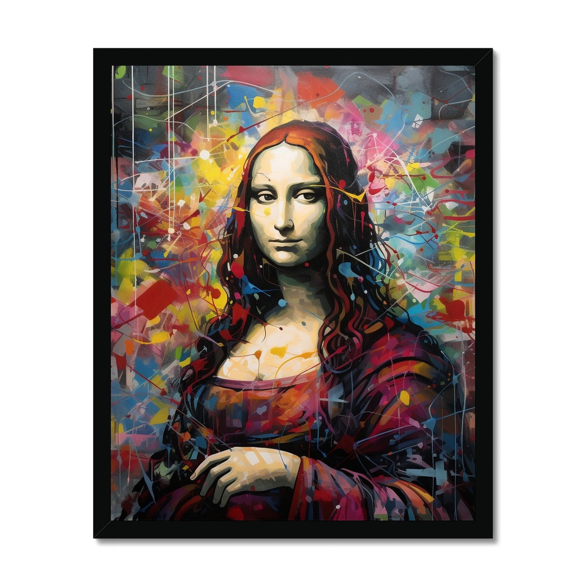 Mona Lisa Meets "Just Stop Oil": Limited Edition Framed Print