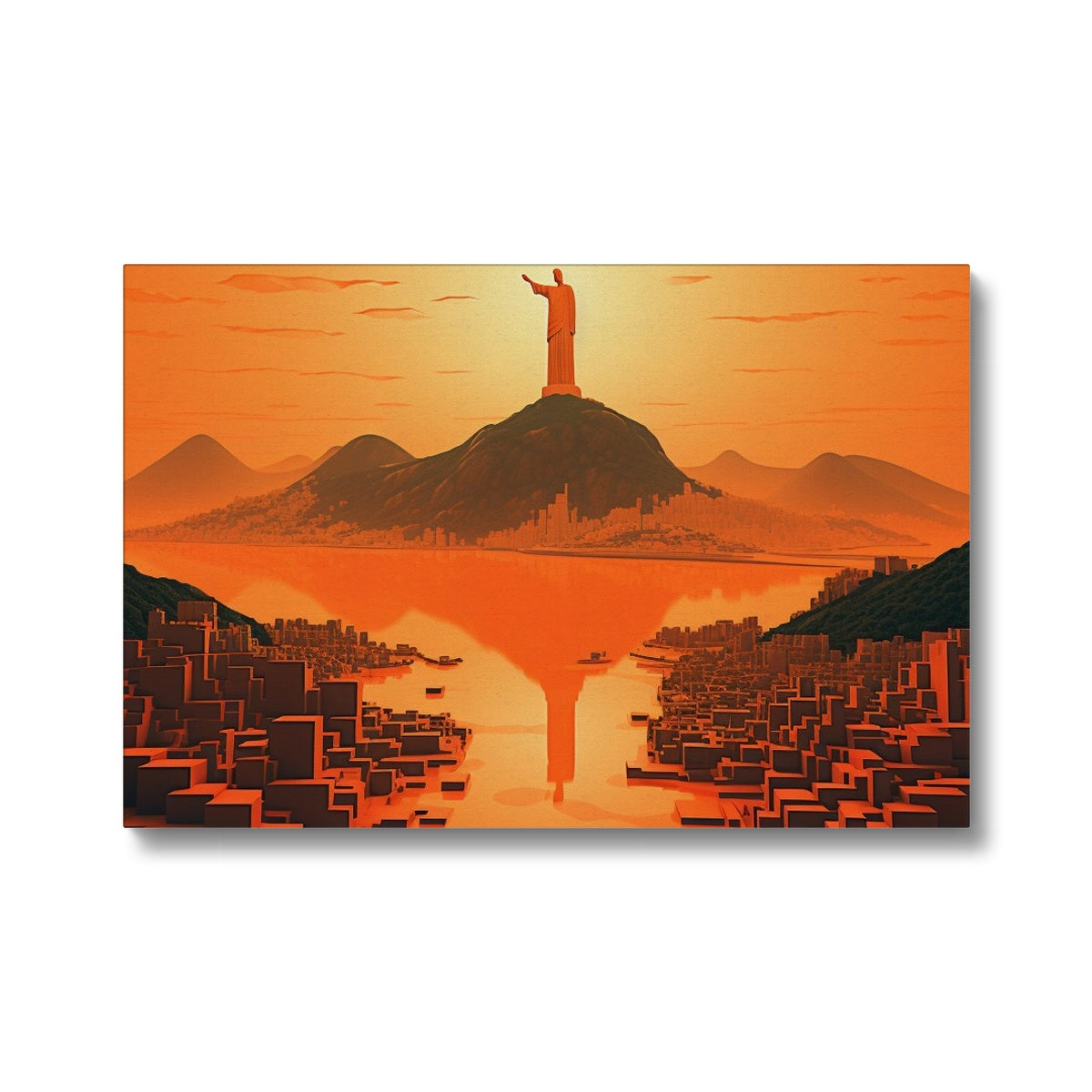 Rio De Janeiro From A Deep Perspective Canvas