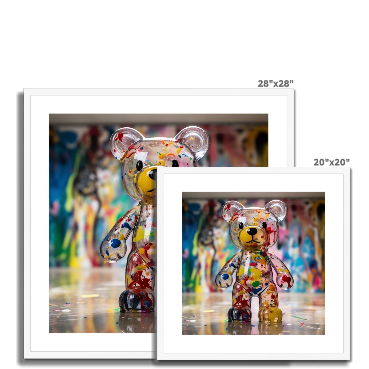 Glass Statue: Limited Edition Framed & Mounted Print