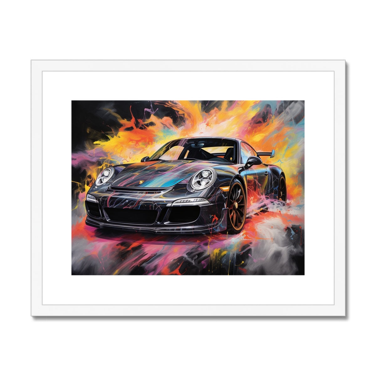 Porsche 911 Turbo Framed & Mounted Print