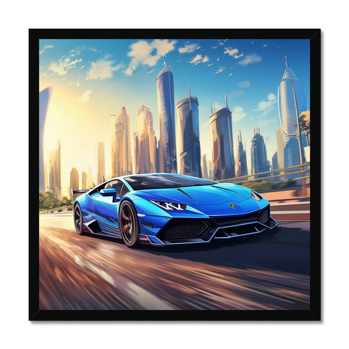 Lamborghini Bombs Framed Print