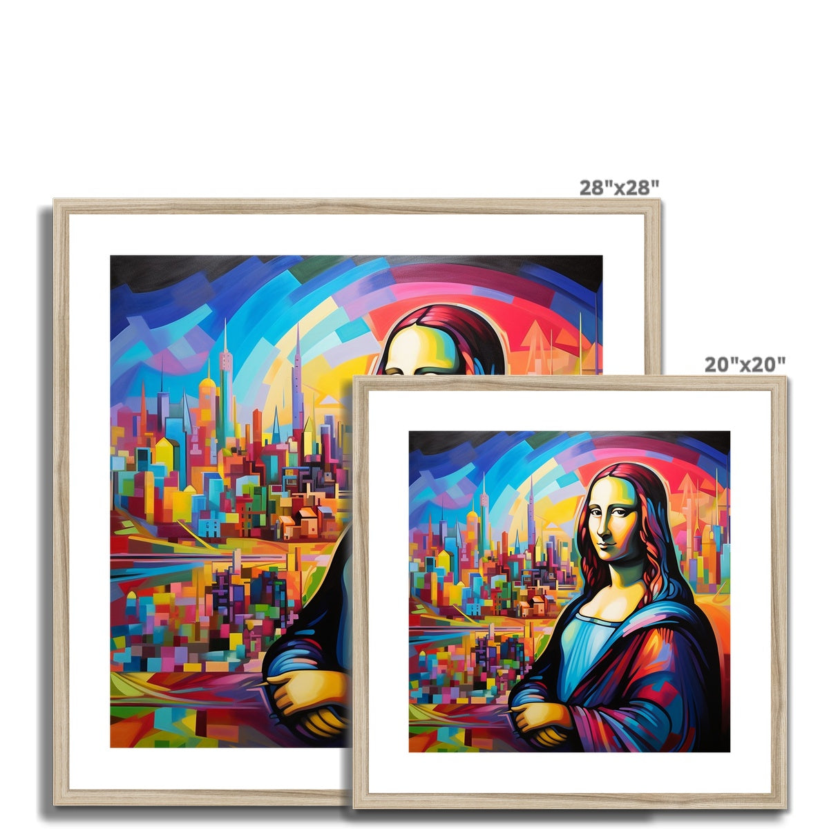 Abstract Mona Lisa: Limited Edition Framed & Mounted Print