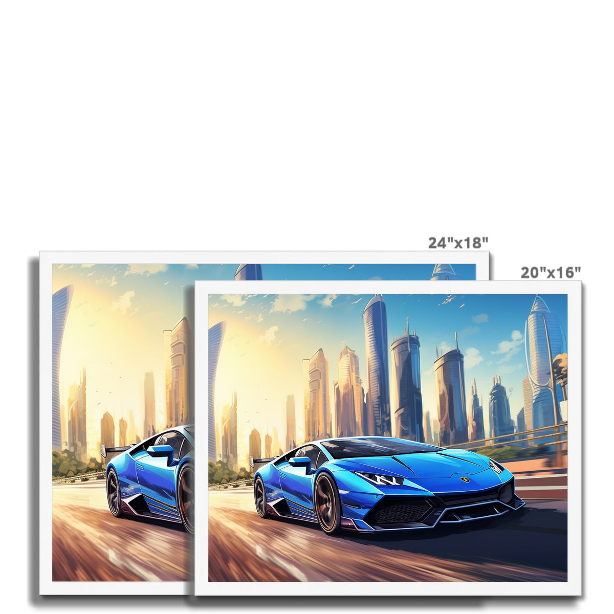 Lamborghini Bombs Framed Print