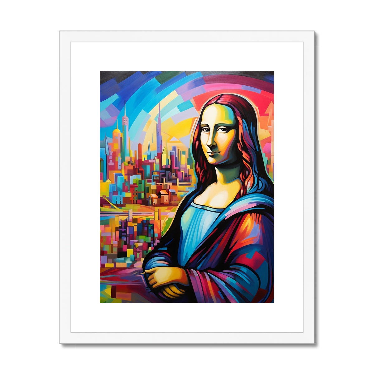 Abstract Mona Lisa: Limited Edition Framed & Mounted Print