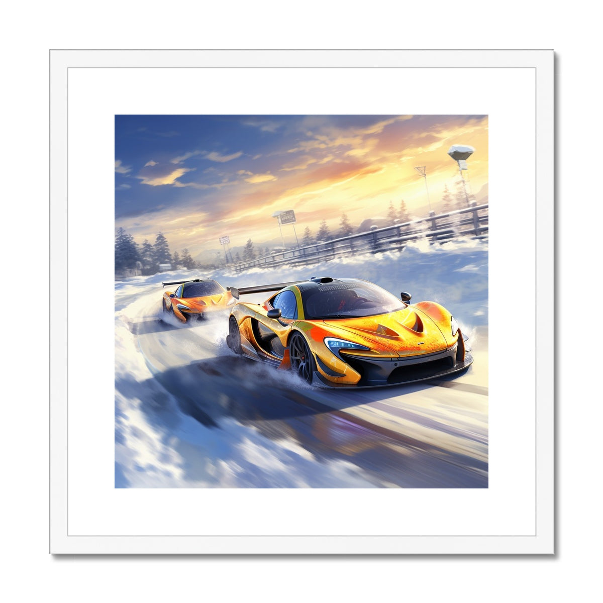 Twin Mclaren P1' Framed & Mounted Print