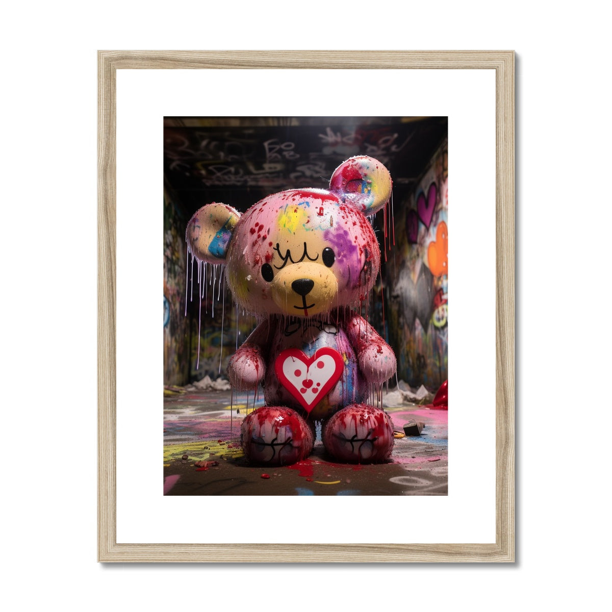 Teddy Got Drip: Limited Edition Framed & Mounted Print