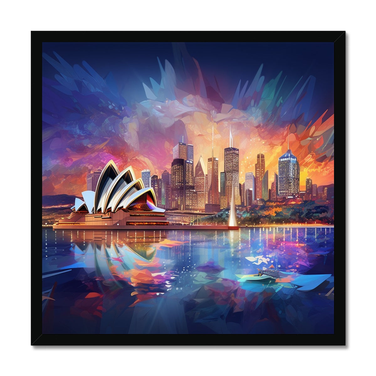 Sydney Makeover Concept Framed Print