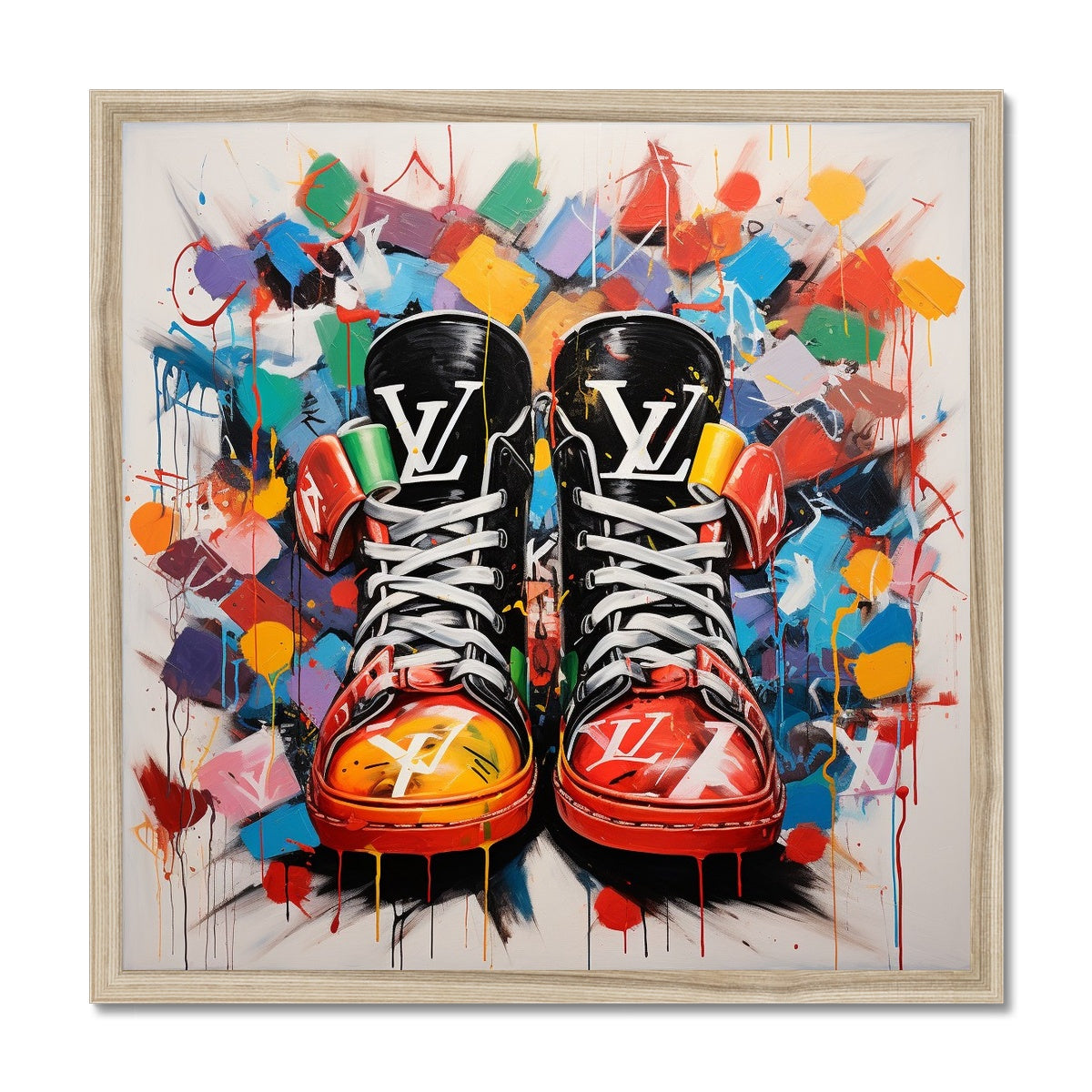 Custom Sneakers Framed Print