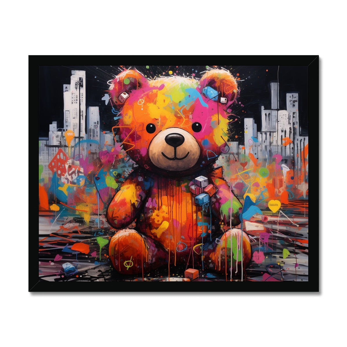 Abstract Teddy: Limited Edition Framed Print