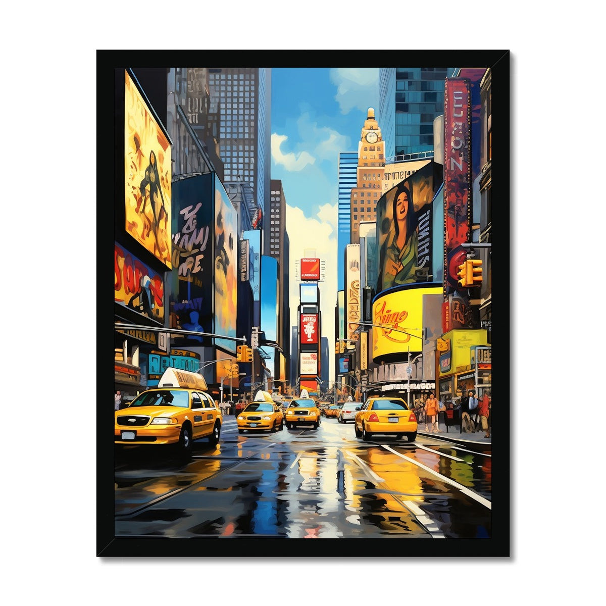 Broadway, New York  Framed Print